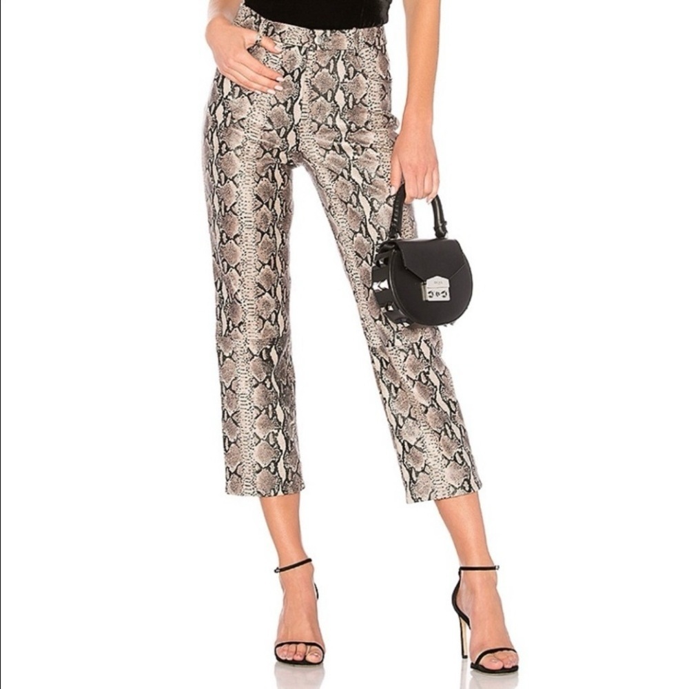 LPA Snake Print Cropped Pants